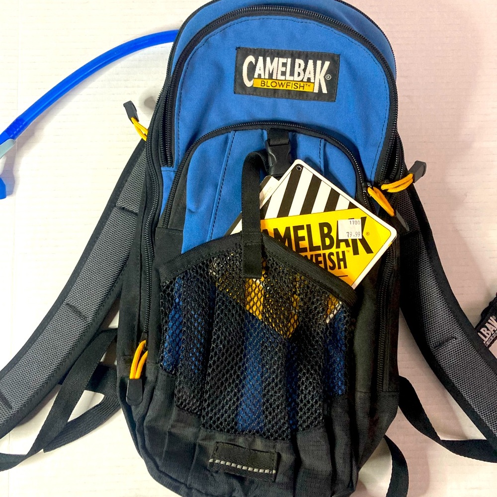 Camelbak Backpack Blue with 100 oz Bladder + Carabiner